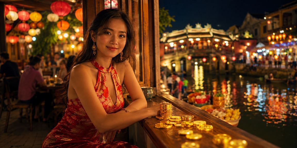 Người dùng Hội An nạp tiền và xem kèo tại quán cà phê
